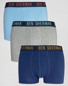 Набор из 3 боксеров-брифов Ben Sherman - Темно-синий