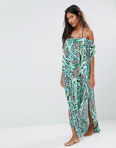 Пляжное платье с открытыми плечами Mara Hoffman Aloe - Зеленый