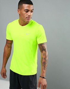 Желтая футболка Nike Dri-FIT Miler 683527-702 - Желтый