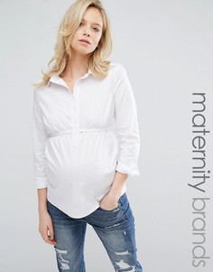 Рубашка для беременных Mamalicious Ebba Maternity - Белый Mama.Licious