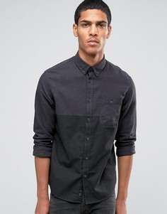 Рубашка с длинными рукавами и контрастным дизайном Celio - Черный