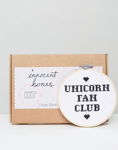 Набор для вышивания крестиком Innocent Bones Unicorn Fan Club - Мульти