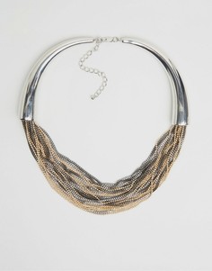 Ожерелье Pieces Denize - Серебряный