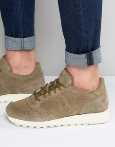 Замшевые кроссовки Saucony Jazz Original S70246-9 - Зеленый