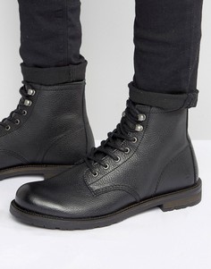 Кожаные ботинки на шнуровке Shoe The Bear - Черный
