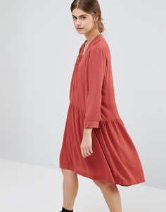 Платье с драпировкой Just Female Canyon - Красный