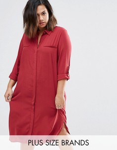 Платье-рубашка Junarose Plus Rea - Красный