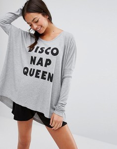 Пижамный топ Wildfox Disco Nap Queen - Серый