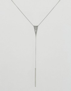 Длинное ожерелье с подвеской Nylon - Серебряный