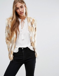 Куртка из искусственного меха в монгольском стиле Hollister - Коричневый