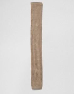 Вязаный галстук песочного цвета 7X - Серый