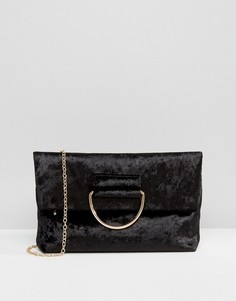 Бархатный клатч Missguided - Черный