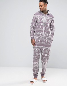 Комбинезон в стиле casual с принтом ASOS - Красный