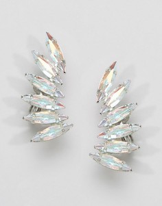 Каффы с кристаллами Swarovski Krystal - Серебряный