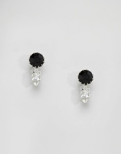 Серьги-подвески с кристаллами Swarovski Krystal Swarovski Marquees - Черный