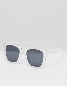 Солнцезащитные очки в массивной оправе 7X - Прозрачный