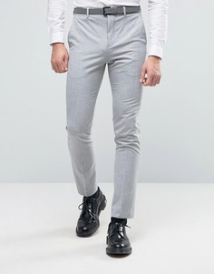 Бледно-серые супероблегающие брюки Selected Homme - Серый