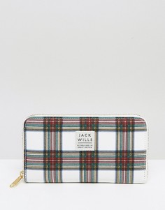 Кошелек в клеточку на молнии Jack Wills - Мульти