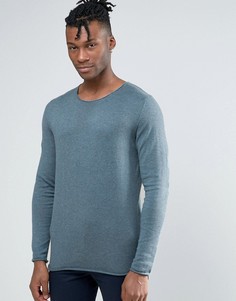 Тонкий трикотажный джемпер Selected Homme - Синий
