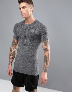 Футболка с логотипом SikSilk Compression - Серый