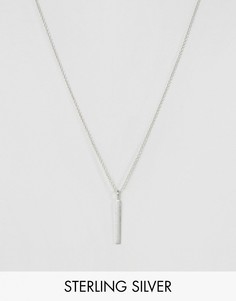 Серебряное ожерелье с минималистичной подвеской Pieces & Julie Sandlau Juna - Серебряный