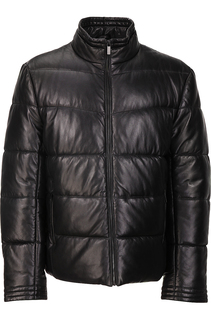 Кожаный пуховик Urban Fashion For Men