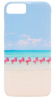Flamingos iPhone 7 Case Gray Malin