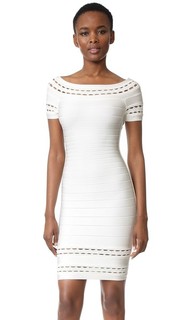 Marija Boat Neck Dress Herve Leger