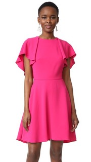 Flutter Sleeve Dress Monique Lhuillier