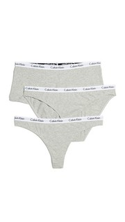 Комплект из трех пар трусиков Carousel: танга, бикини и трусиков-шорт Calvin Klein Underwear