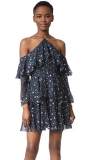 Leopard Print Cold Shoulder Dress Cynthia Rowley