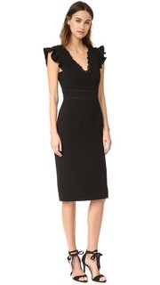 Sleeveless Lace Trim Dress Rebecca Taylor