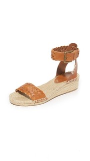 Woven Leather Demi Wedges Soludos