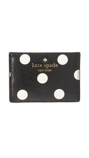 Визитница Cedar с рисунком в горошек Kate Spade New York