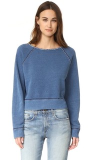 Пуловер цвета индиго с необработанными краями Rag & Bone/Jean