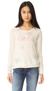Пуловер со звездами и надписью «Loved» Sundry