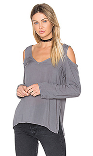 Cold shoulder v neck blouse - Bella Dahl