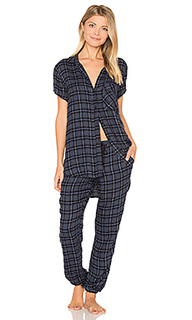 Margeaux plaid jogger pj set - Bella Dahl