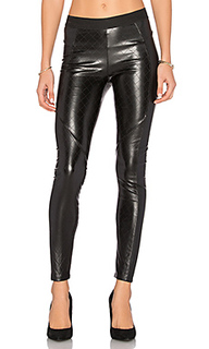 Quilted vegan leather legging - David Lerner