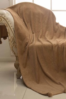 Плед с бубонами 160х220 см Sofi De Marko