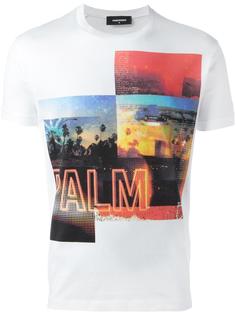desert palm photo T-shirt Dsquared2