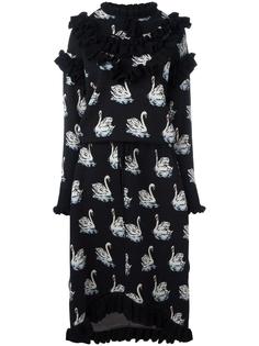 платье с оборками и принтом Stella McCartney