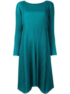 плиссированное платье с асимметричным подолом Pleats Please By Issey Miyake