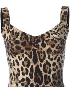 leopard print bralet top Dolce &amp; Gabbana
