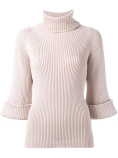 джемпер с высокой горловиной в рубчик Red Valentino