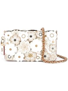 'Print Dinky' floral applique crossbody bag Coach