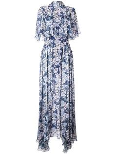 длинное платье с цветочным принтом Temperley London
