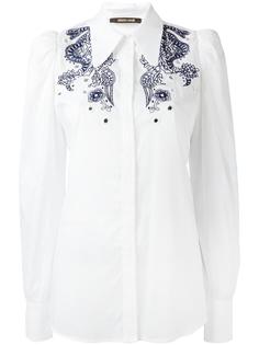 рубашка с вышивкой Roberto Cavalli