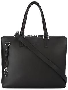 сумка для ноутбука с плетеными ручками Salvatore Ferragamo