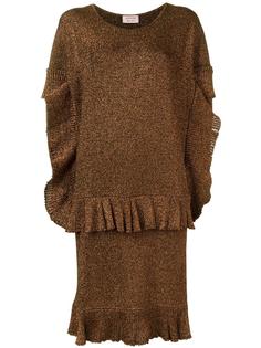 многослойное платье Lanvin